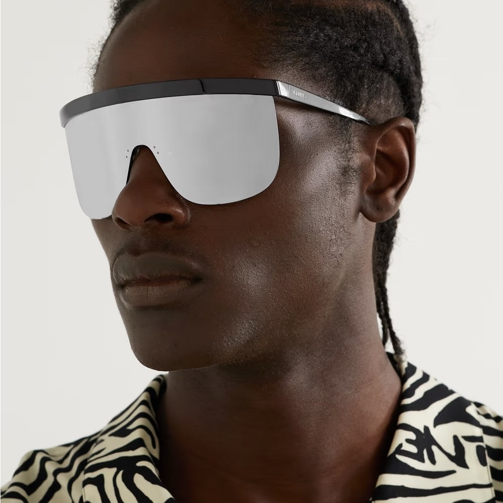 New! CELINE Sunglasses CL40237U Silver Mirror, Authentic